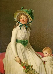 Madame Pierre Seriziat, née Emilie Pecoul, avec son fils Emile, né en 1793, 1795